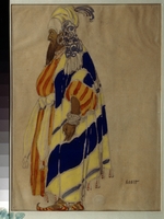 Bakst, Léon - Costume design for the Ballet Islamey by M. Balakirev