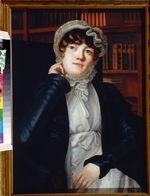 Binemann, Vasili Fyodorovich - Portrait of the Poetess Karolina Pavlova (1807-1893)