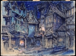 Korovin, Konstantin Alexeyevich - Stage design for the ballet Esmeralda by A. Simon
