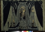 Golovin, Alexander Yakovlevich - Stage design for the opera The stone Guest by A. Dargomyzhsky