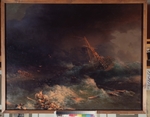 Aivazovsky, Ivan Konstantinovich - The disaster of the Liner Ingermanland at Skagerrake near Norway on August 30, 1842