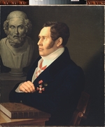 Vishnevitsky, Mikhail Prokopyevich - Portrait of the Poet Nikolay Gnedich (1784-1833)