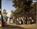 Boilly, Louis-LÃ©opold - Politicians in the Tuileries Garden