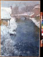Thaulov, Fritz - Winter River Landscape