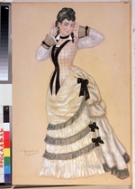 Kustodiev, Boris Michaylovich - Costume design for the theatre play Wolfs and Sheeps by A. Ostrovsky