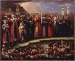 Russian master - The Baptism of the Murom people by Yaroslav of Murom on 1097