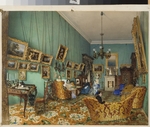 Premazzi, Ludwig (Luigi) - Interior of a living room