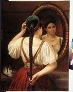 Budkin, Philipp Osipovich - A girl at the mirror