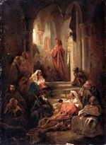 Lomtev, Nikolai Petrovich - A scene from the Dante Alighieri's Life