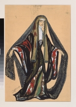 Sudeykin, Sergei Yurievich - Costume design for the theatre play Triumph of the States by A. Bobrishchev-Pushkin