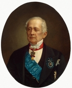 Bogatsky, Nikolai Timofeyevich - Portrait of  the Statesman, Diplomat and Chancellor Count Alexander M. Gorchakov (1798-1883)
