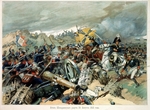 Samokish, Nikolai Semyonovich - The Battle of Borodino on August 26, 1812. Third French Attak