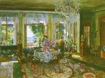 Zhukovsky, Stanislav Yulianovich - The sitting room in the Manor House Brasovo