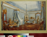 Sadovnikov, Vasily Semyonovich - The Bedroom in the Yusupov Palace in St. Petersburg