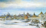 Ryabov, Vladislav Alexandrovich - View of Kitai-gorod und Kremlin in Moscow
