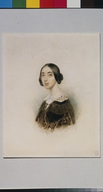 Sokolov, Pyotr Fyodorovich - Portrait of the singer and composer Michelle Pauline Viardot-García (1821-1910)