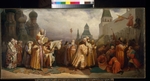 Schwarz, Vyacheslav Grigoryevich - The Palm Sunday in Moscow at the Time of Tsar Alexis I Mikhailovich
