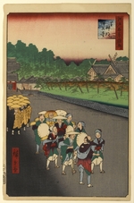 Hiroshige, Utagawa - Shimmei Shrine and Zojo Temple in Shiba (One Hundred Famous Views of Edo)