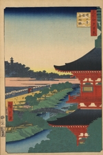 Hiroshige, Utagawa - The Pagoda at Zojoji Temple at Akabane (One Hundred Famous Views of Edo)