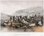 Simpson, William - The Embarkation of the sick at Balaklava