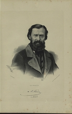 Borel, Pyotr Fyodorovich - Portrait of the poet Lev Mey (1822-1862)