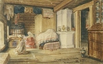 Gun (Huhn), Karl Fyodorovich (Karl Theodor) - Interior in the mullah's house in Kazan