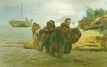 Repin, Ilya Yefimovich - Burlaks on the Volga