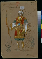 Ponomarev, Evgeni Petrovich - Costume design for the opera Ruslan and Lyudmila by M. Glinka