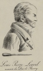 Anonymous - Portrait of Pierre Louis Louvel (1783-1820), a Bonapartist saddler, assassinated the Duc de Berry