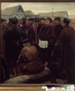 Korovin, Sergei Alexeevich - At the country community meeting