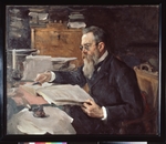 Serov, Valentin Alexandrovich - Portrait of the composer Nikolai Rimsky-Korsakov (1844-1908)