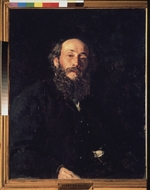 Repin, Ilya Yefimovich - Portrait of the artist Nikolai Ge (1831-1894)