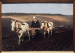 Repin, Ilya Yefimovich - A ploughman. Leo Tolstoy at the field