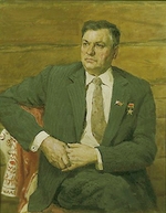 Sudakov, Pavel Fyodorovich - Portrait of the author Michail N. Alexeyev (1918-2007)