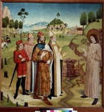 German master - Saint Giles and King Wamba at the royal hunt