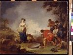 Zick, Johann Rosso Januarius - Jacob Meeting Rachel at the Well