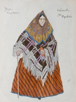 Golovin, Alexander Yakovlevich - Costume design for the play The Storm by A. Ostrovsky