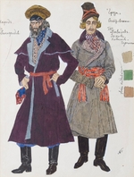 Golovin, Alexander Yakovlevich - Costume design for the play The Storm by A. Ostrovsky