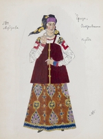 Golovin, Alexander Yakovlevich - Costume design for the play The Storm by A. Ostrovsky