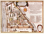 Blaeu, Willem Janszoon - The Moscow Kremlin Map of the 16th century (Castellum Urbis Moskvae)