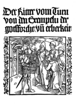 Dürer, Albrecht - Title page of edition of The Book of the Knight of the Tower by G. de la Tour Landry