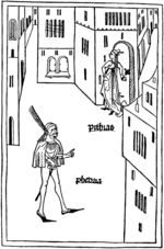 German master - Illustration to the comedy Eunuchus by Terence