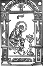 Mstislavets, Pyotr - Lucas the Evangelist. Illustration to the book The Apostolos