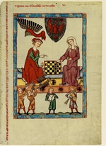 Anonymous - Margrave Otto IV of Brandenburg Playing Chess (From the Codex Manesse)