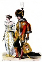 French master - Court dress at the Time of the French First Empire