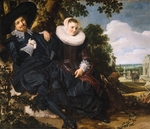 Hals, Frans I - Marriage portrait of Isaac Abrahamsz Massa and Beatrix van der Laen, married in Haarlem 25 april 1622
