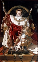 Ingres, Jean Auguste Dominique - Napoleon on his Imperial throne