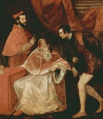 Titian - Portrait of Paul III and his Nephews Alessandro and Ottavio Farnese