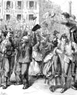 Barnard, Frederick (Fred)1846-1896 - Defence of Paris: Students Going to Man the Barricades