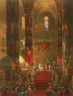 Timm, Vasily (George Wilhelm) - The Metropolitan genuflects at the Coronation ceremony